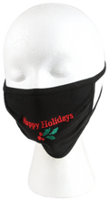 Load image into Gallery viewer, HAPPY HOLIDAYS FACE MASK