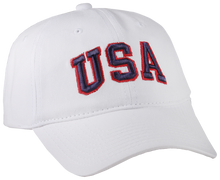 Load image into Gallery viewer, WHITE USA CAP
