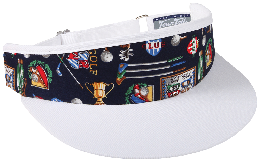 Golf Pattern High Crown Visor