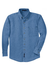 Load image into Gallery viewer, Port Authority® Tall Long Sleeve Denim Shirt
