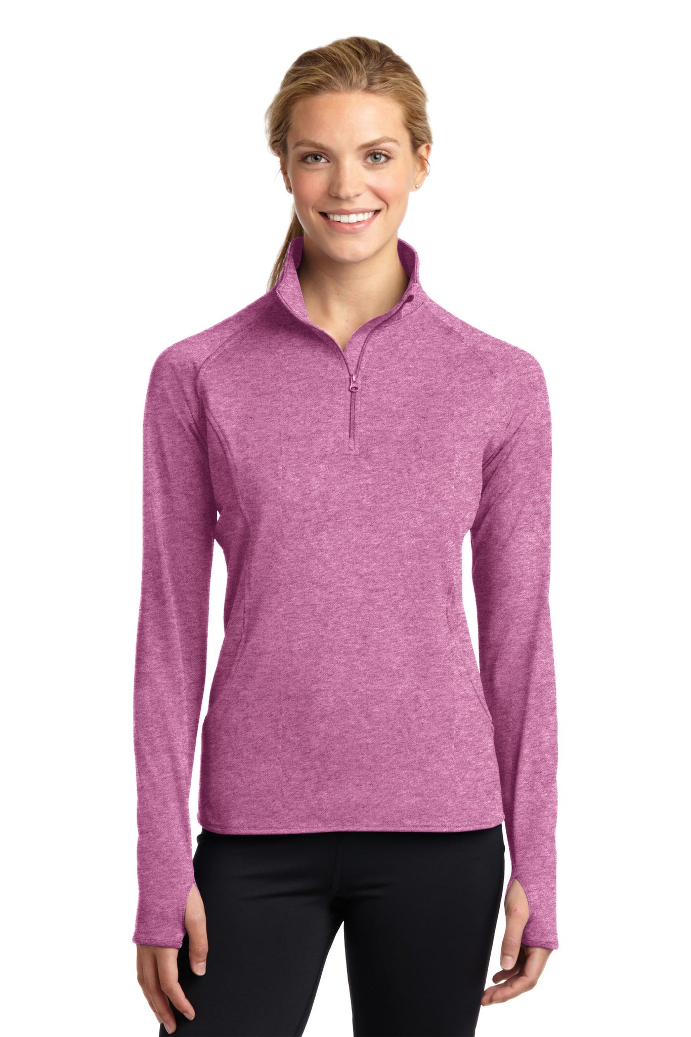 Sport-Tek® Ladies Sport-Wick® Stretch 1/2-Zip Pullover – Town Talk